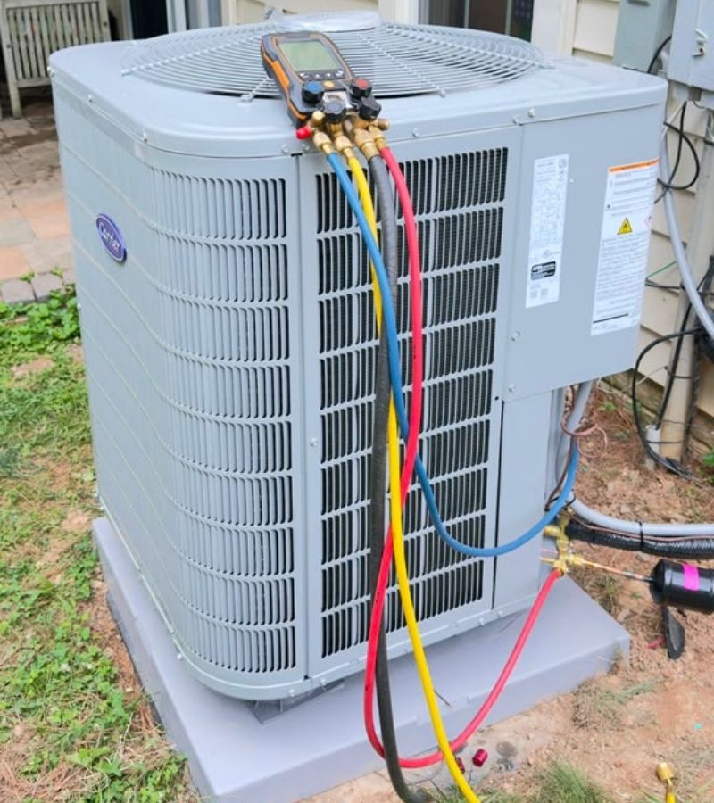 New construction HVAC installation